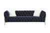 Picture of NORFOLK 3/2/1 Seater Button Tufted Velvet Sofa Range (Black)