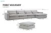 Picture of SIGNATURE Modular Fabric Sofa Range - Dust, Water & Oil Resistant (Light Grey)