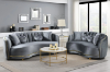 Picture of WESLEY 3/2 Velvet Sofa Range (Grey)