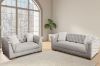 Picture of MALMO 3/2/1 Seater Velvet Sofa Range with Pillows (Beige)