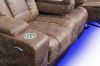 Picture of NEWPORT Air Leather Power Reclining Sofa with LED+Speaker+Reading Light