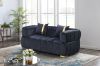 Picture of VEGAS 2 Seater Chesterfield Velvet Sofa (Black)