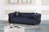 Picture of VEGAS Chesterfield Velvet  Sofa (Black)  - 3 Seater