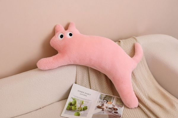 Picture of DOPAMINE Cat Plush Cushion - Pink