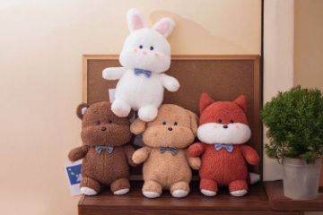 Picture of KAWA Dolls Plush Cushion - Khaki Puppy