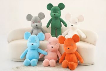 Picture of STREETWEAR Bear Plush Cushion - Blue