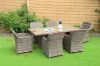 Picture of KAPSTADT 7PC Half-Round Wicker Dining Set (ALUMINIUM FRAME)