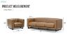 Picture of BERKSHIRE 1 & 3 Seater 100% Genuine Leather Sofa Range