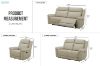 Picture of MOONLIT 100% Genuine Leather Manual/Power Recliner Sofa Range