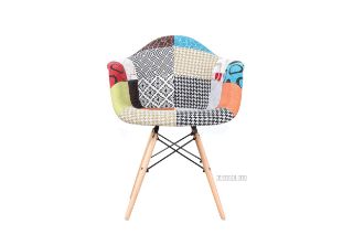 Picture of DAW Replica Eames Dining Arm Chair in Patch Fabric - Each