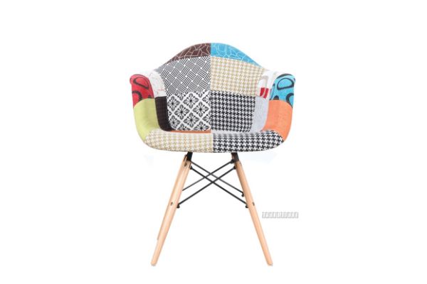 Picture of DAW Replica Eames Dining Arm Chair in Patch Fabric - Each