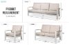 Picture of BONDI 6PC Aluminium Outdoor Lounge Sofa Set (White)