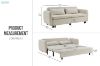 Picture of NOVARA 3 Seater Sofa Bed (Cream)