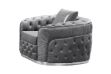 Picture of PIEDMONT Chesterfield Velvet 1 Seater Sofa/ Armchair (Grey) 