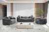 Picture of PIEDMONT Chesterfield Velvet Sofa Range (Grey) - 3+2+1 Sofa Set