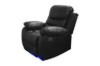 Picture of MODENA Air Leather 1 Seater Power Reclining Sofa (Black)