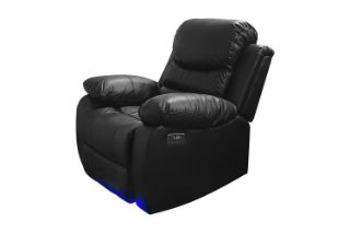 Picture of MODENA Reclining Sofa (Black) - 1R