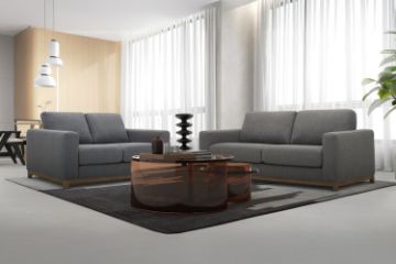 Picture of SIESTA 3/2 Seater Fabric Sofa Range (Dark Grey)