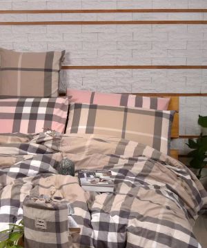 Picture of BONITA 4-Piece Bedding Set in Queen Size (Mocha Khaki)