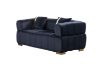 Picture of VEGAS 2 Seater Chesterfield Velvet Sofa (Black)