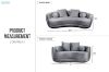 Picture of WESLEY 3/2 Velvet Sofa Range (Grey)