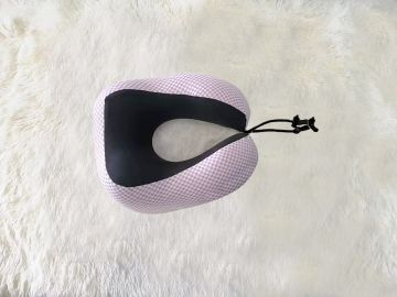 Picture of ENDY Memory Foam U-shape Neck Pillow - Pink Plaid