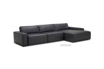 Picture of HAMMOND Sectional Sofa (Charcoal Black) - Chaise Facing Right