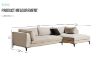 Picture of AMELIE Memory Foam Sectional Sofa (Light Grey)