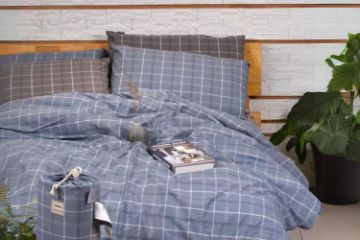 Picture of BONITA 4-Piece Bedding Set in Queen Size (Blue Grey)