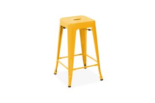 Picture of TOLIX Replica Bar Stool (Yellow) - 65cm Tall