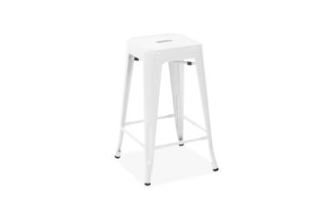 Picture of TOLIX Replica Bar Stool (White) - 65cm Tall