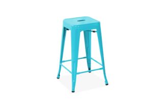 Picture of TOLIX Replica Bar Stool (Blue) - 65cm Tall