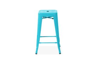 Picture of TOLIX Replica Bar Stool (Blue) - 75cm Tall