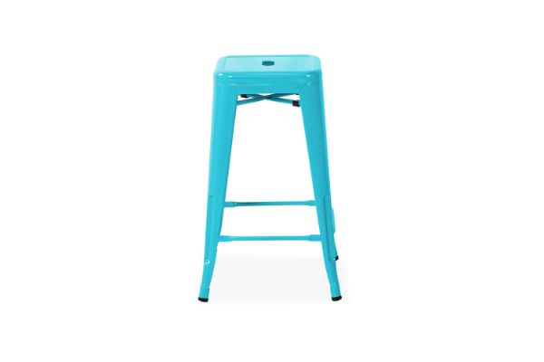 Picture of TOLIX Replica Bar Stool (Blue) - 75cm Tall