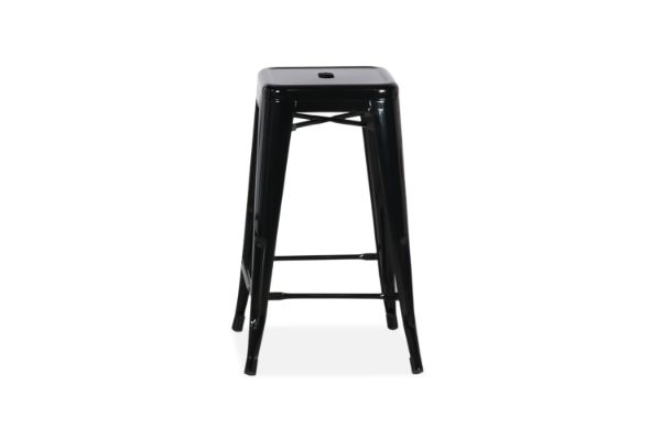 Picture of TOLIX Replica Bar Stool (Matt Black) - 75cm Tall