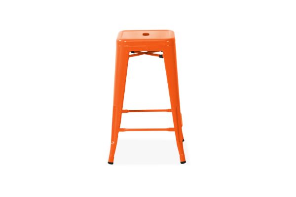 Picture of TOLIX Replica Bar Stool (Orange) - 75cm Tall