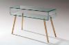 Picture of MURANO 1.2M Box Bent Glass Hall Table with Shelf