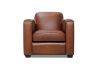 Picture of HEMINGWAY 100% Genuine Silky Aniline Leather Club 1 Seater Sofa/Armchair/Sofa Chair  