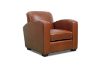 Picture of HEMINGWAY 100% Genuine Silky Aniline Leather Club 1 Seater Sofa/Armchair/Sofa Chair  