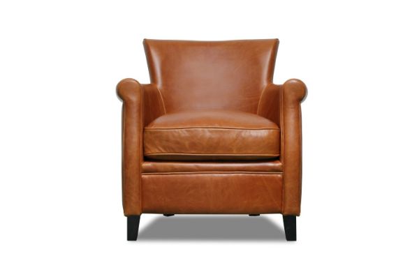 Picture of ALANA 100% Genuine Silky Aniline Leather Club Chair