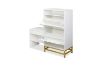 Picture of ZAKI 2-Drawer Shoe Storage Cabinet with Cushioned Seat