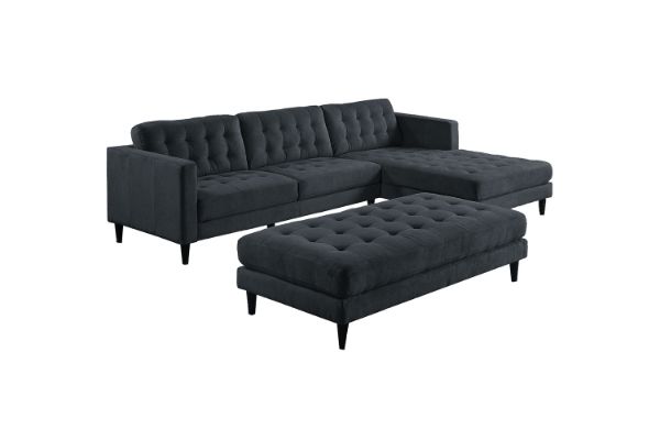 Picture of LOFTON Fabric Sectional Sofa - Chaise Facing Right with Ottoman