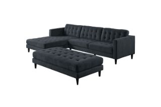 Picture of LOFTON Fabric Sectional Sofa - Chaise Facing Left with Ottoman