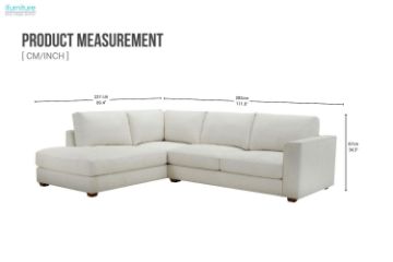 Picture of HEARTLAND Feather Filled Fabric Sectional Sofa