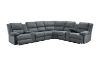 Picture of PERTH Nabuk Leather Look Reversible Sectional Power Reclining Sofa 