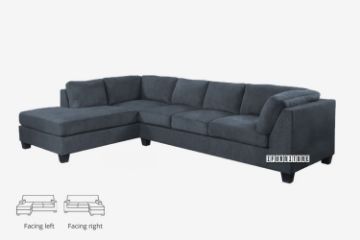 Picture of NEW NEWTON L-Shape Sofa (Dark Grey) - Chaise Facing Left 