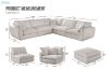 Picture of FAIRBANKS Goose Feather Filled Modular Sofa Range