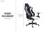 Picture of RAIDERS Swivel Gaming Chair (White with Black)