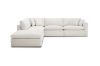 Picture of SKYLAR Feather-Filled Sectional Modular Fabric Sofa (Cream)