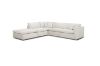 Picture of SKYLAR Feather-Filled Sectional Modular Fabric Sofa (Cream)